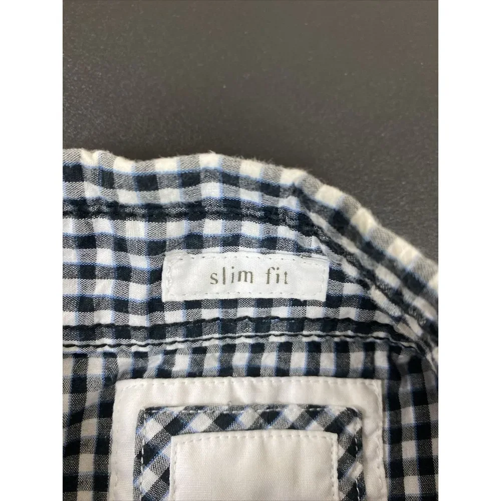 BKE Buckle Western Shirt‎ Mens Size L Black Plaid Long Sleeve Pearl Snap Cowboy
